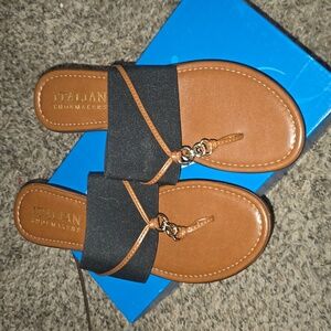 Italian Shoemakers Women's Black and Brown Sandals